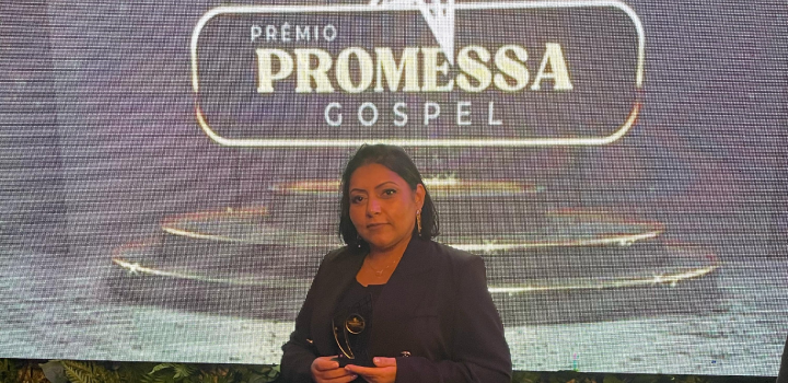A cantora gospel Amanda Lage. Foto: Divulgação.