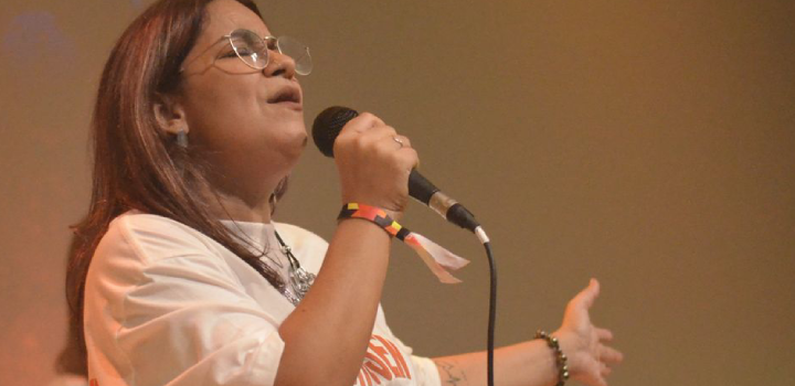 A cantora gospel Drê Melo. Foto: Divulgação.