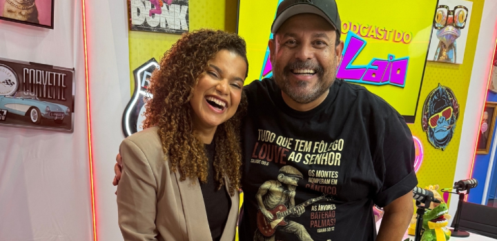 A cantora Joyce Queiroz e o diretor Alex Passos.