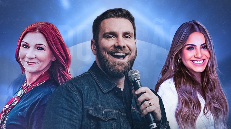 André Fernandes, Gabriela Rocha e Kim Walker-Smith. Foto: Divulgação.
