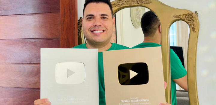 O youtuber Alexandre Prado. Foto: Acervo Pessoal.