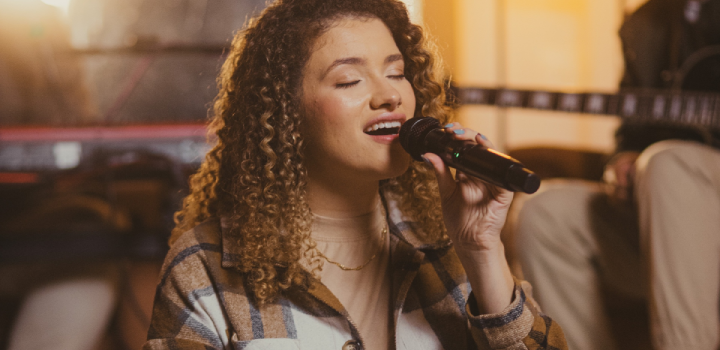 A cantora Sarah Lanza. Foto: Pedro Sabino-Lisboa.